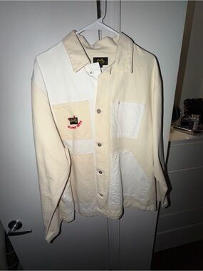 Stan Ray x Paul Smith Cream and White Two-Tone Work Jacket
